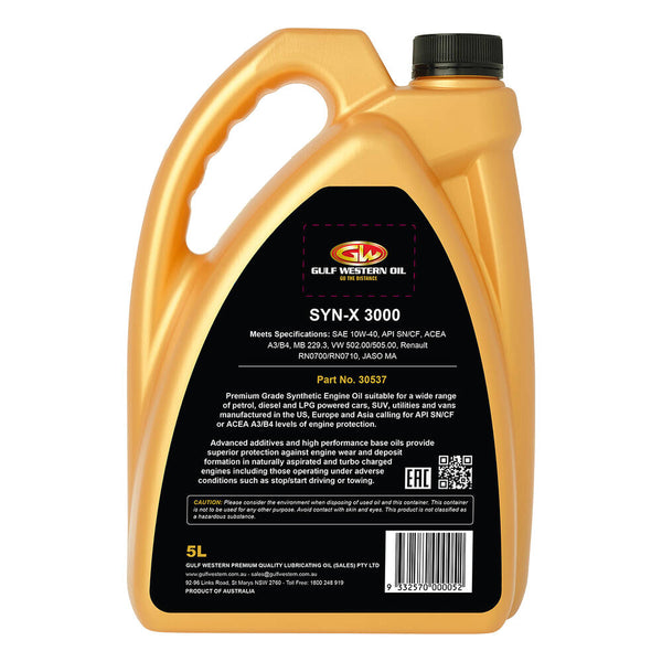 Gulf Western SYN-X 3000 10w-40 Engine Oil
