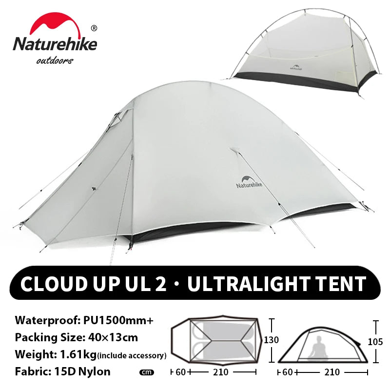 Naturehike Cloud Up 2 Man Ultra Light Moto Camping Tent
