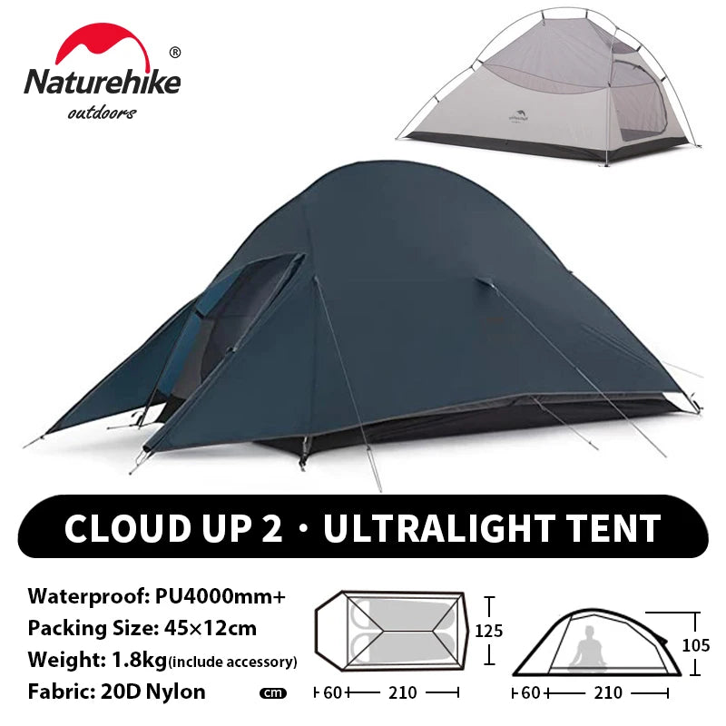 Naturehike Cloud Up 2 Man Ultra Light Moto Camping Tent