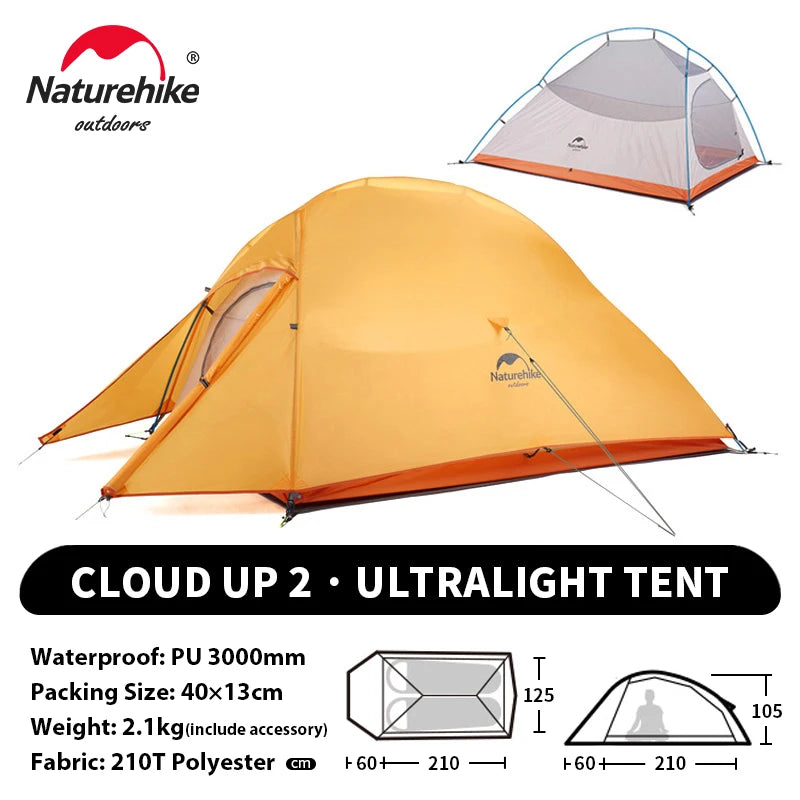 Naturehike Cloud Up 2 Man Ultra Light Moto Camping Tent