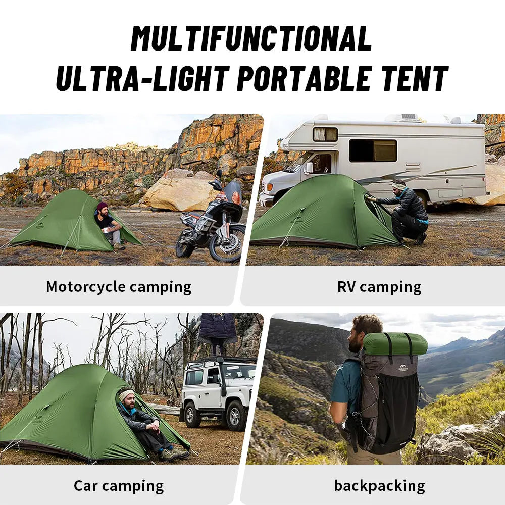 Naturehike Cloud Up 2 Man Ultra Light Moto Camping Tent