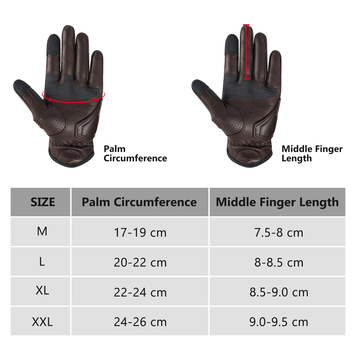 ARCFOX Goat Leather Gloves - Touch screen compatible