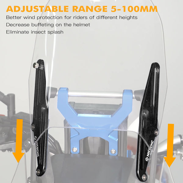 Adjustable Windscreen Brackets - Tenere 700